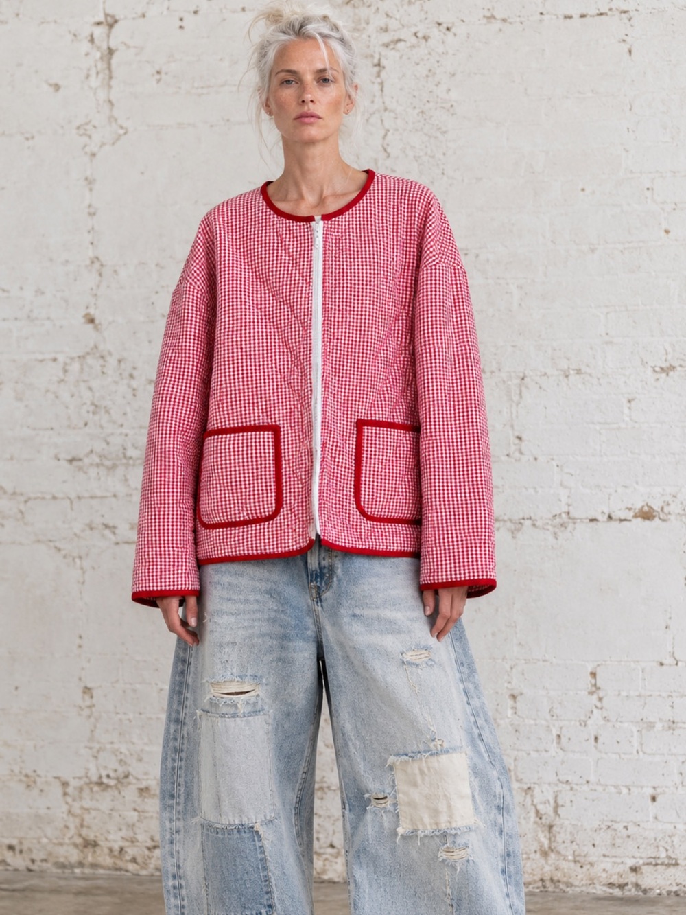 Unbranded oversized quilted jacket